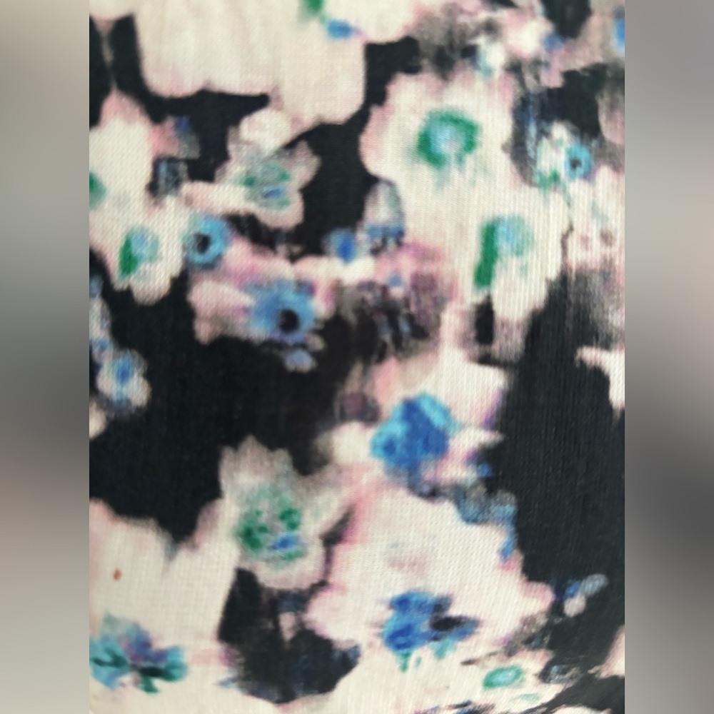 Reiss Black and White Floral Midi Dress - Picture 2 of 4
